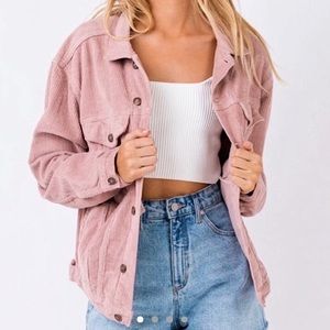 ✨Princess Polly Blush Pink Corduroy Jacket✨